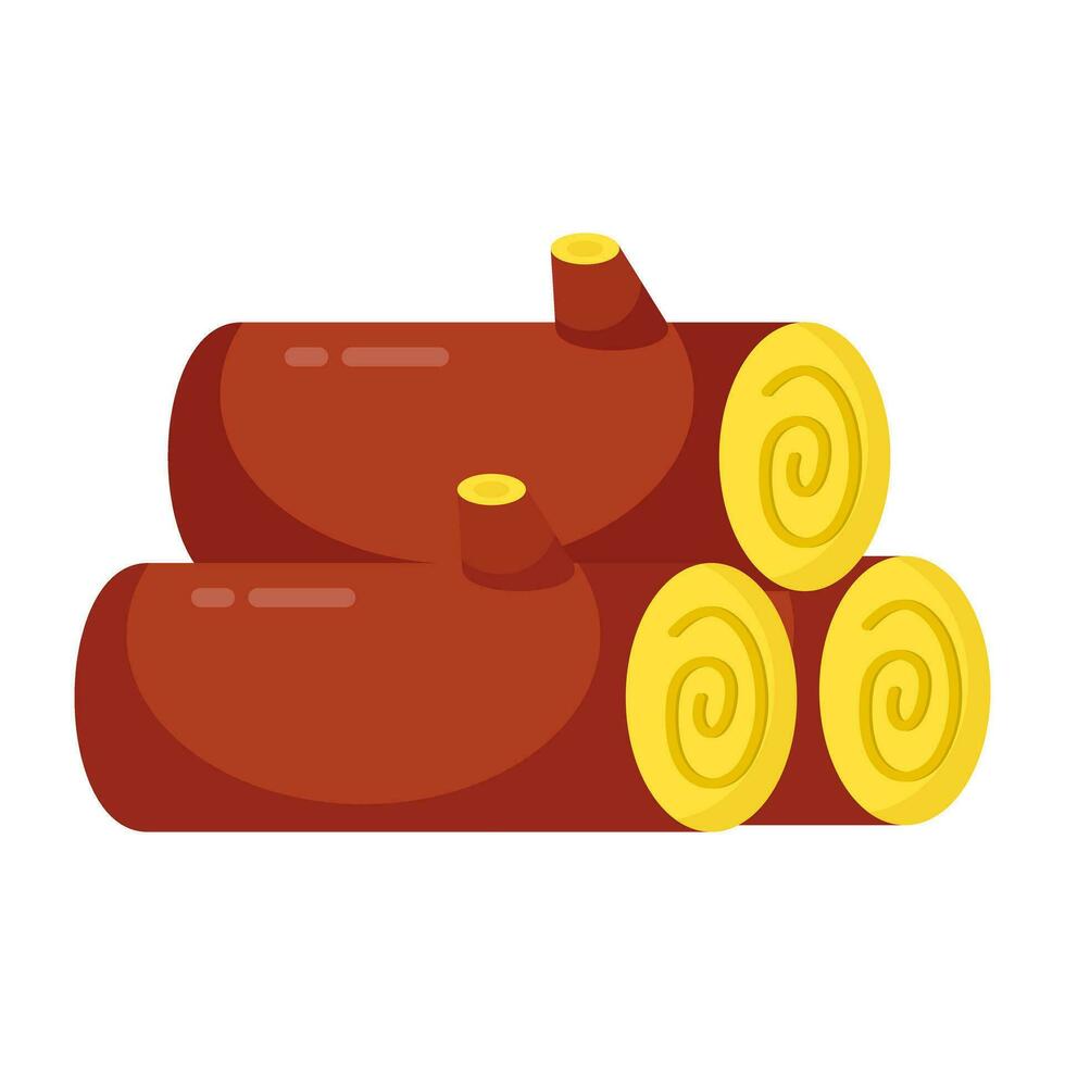 Unique design icon of wood logs vector