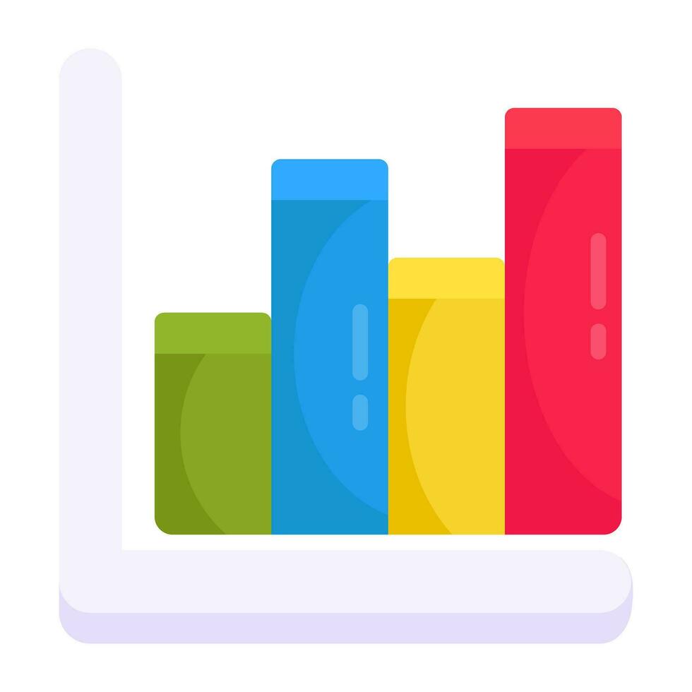 Premium design icon of bar chart vector