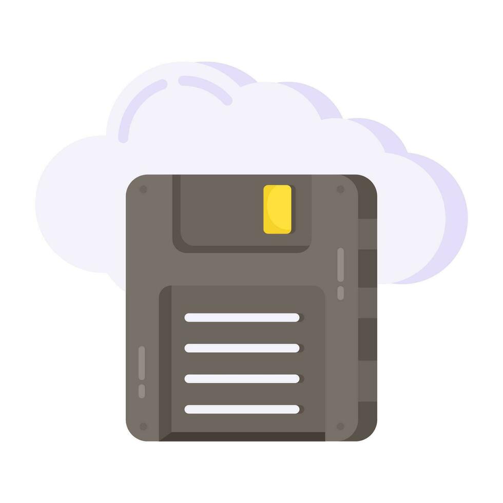 Vector design of cloud floppy