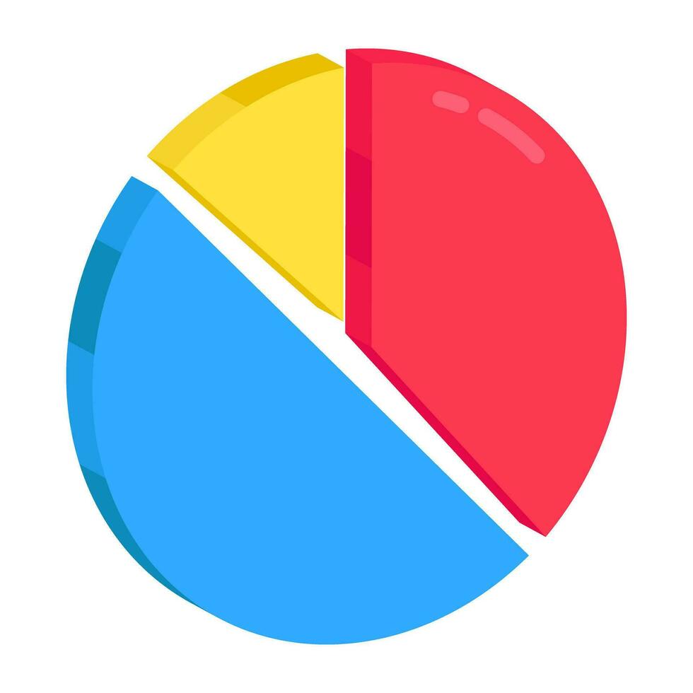 Premium design icon of pie chart vector