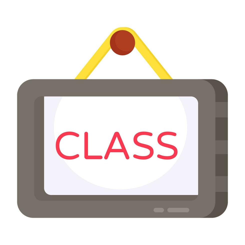 An icon design of class board vector