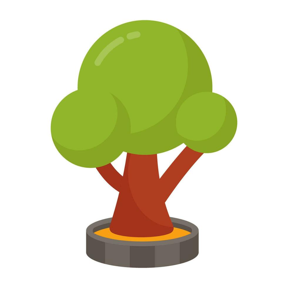 A perfect design icon of tree vector
