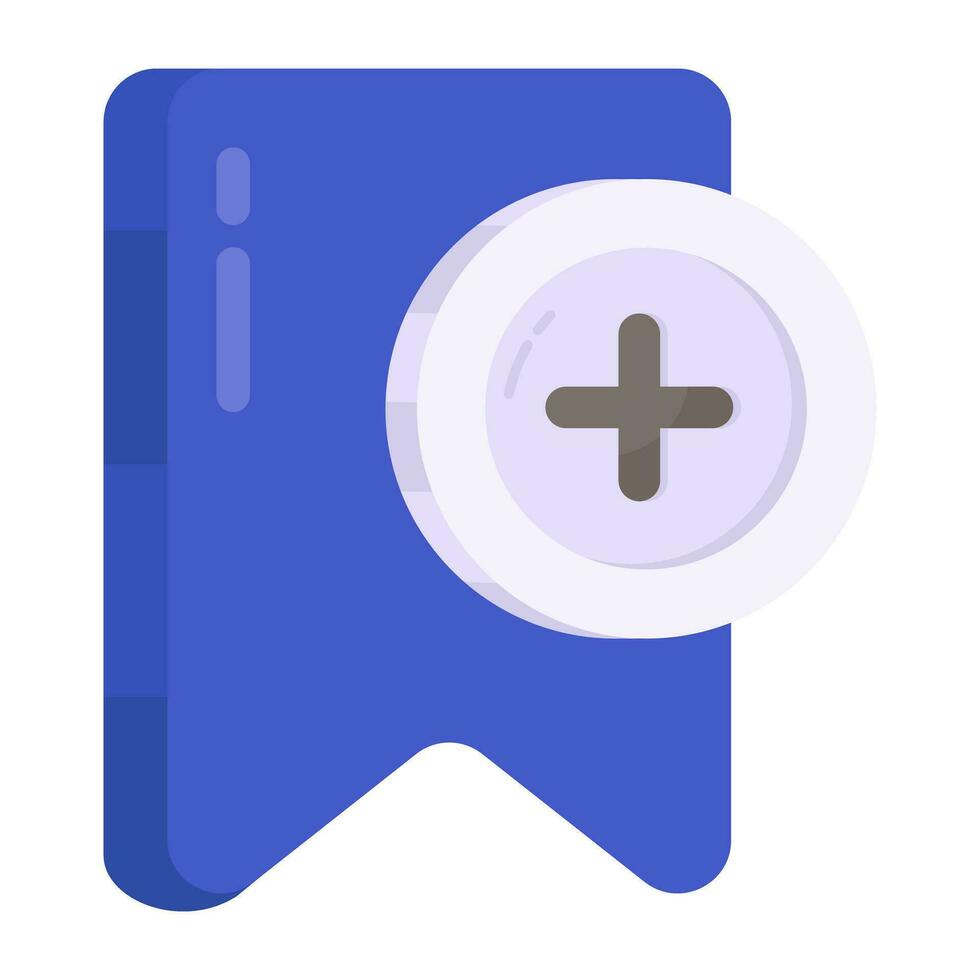 Perfect design icon of add bookmark vector