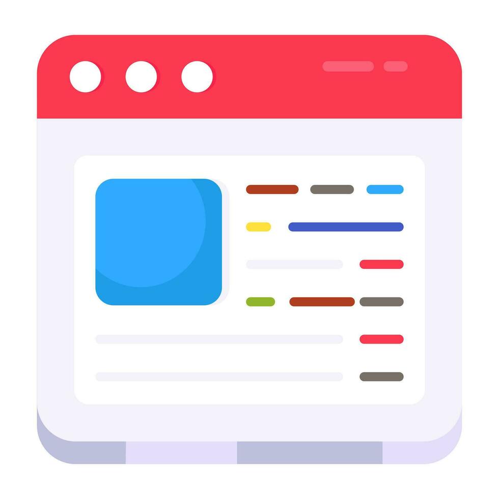 Trendy design icon of web design vector