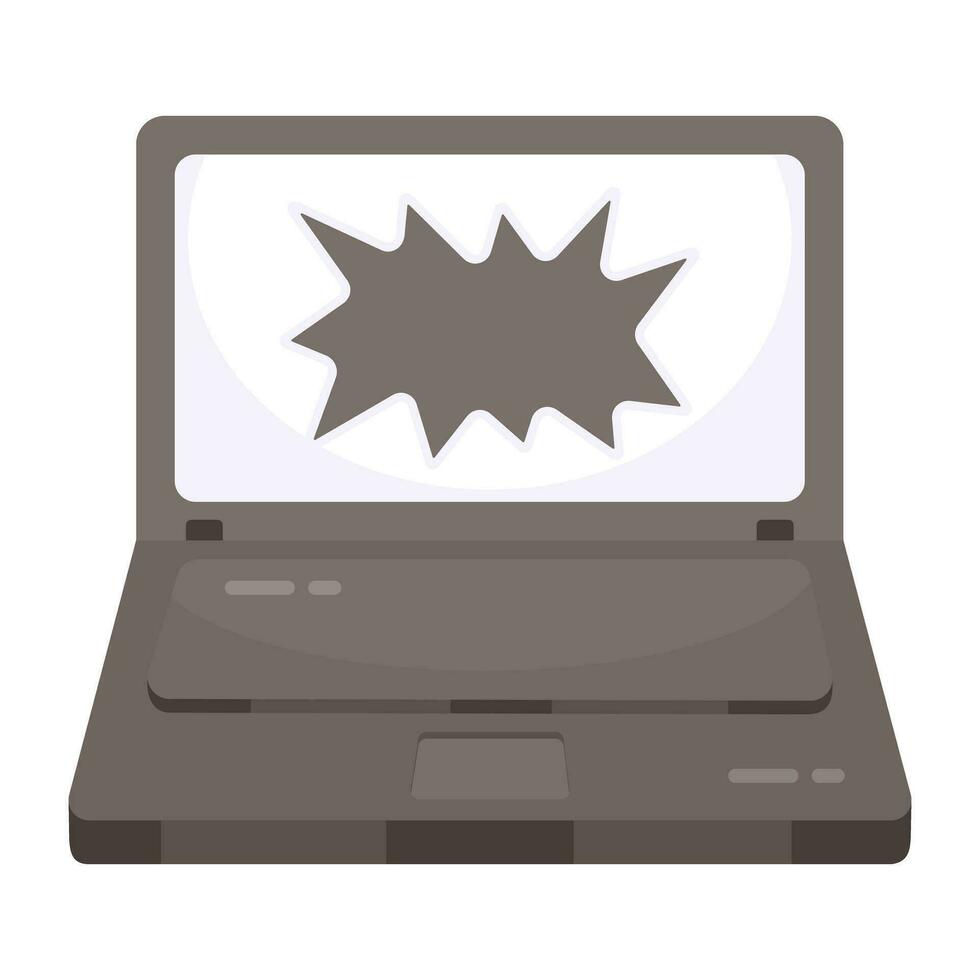 A creative design icon of comic bubble vector