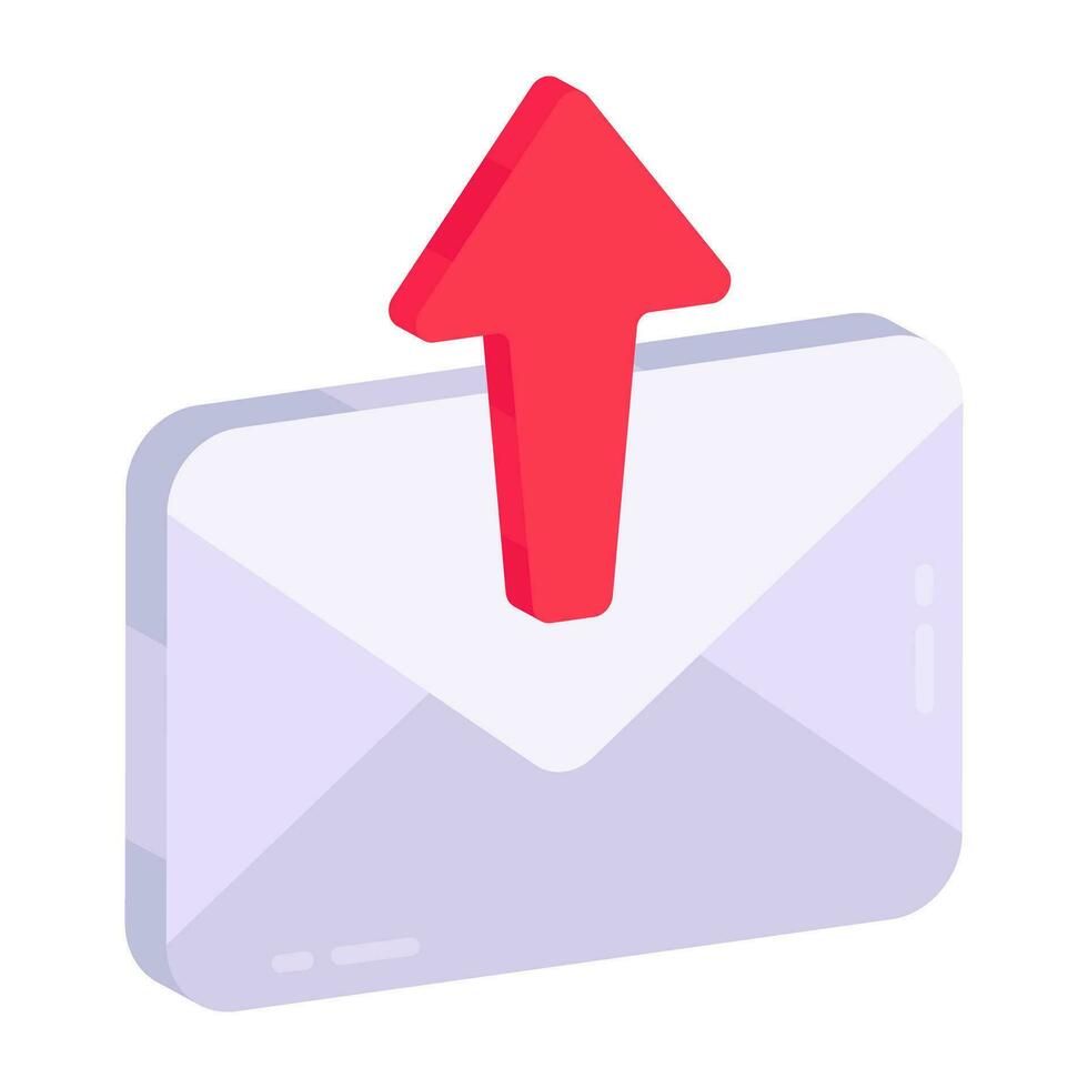 creativo diseño icono de enviar correo vector