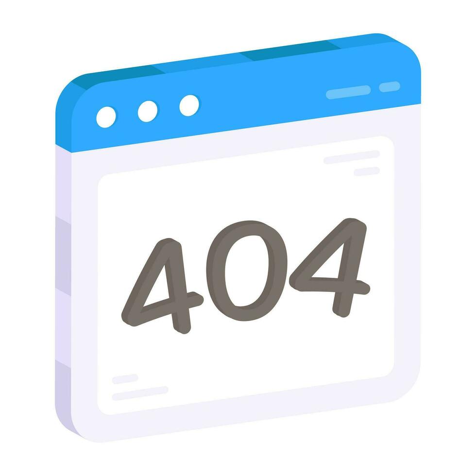 A creative design vector of error 404