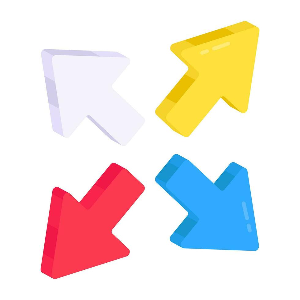 A unique design icon of roundabout vector