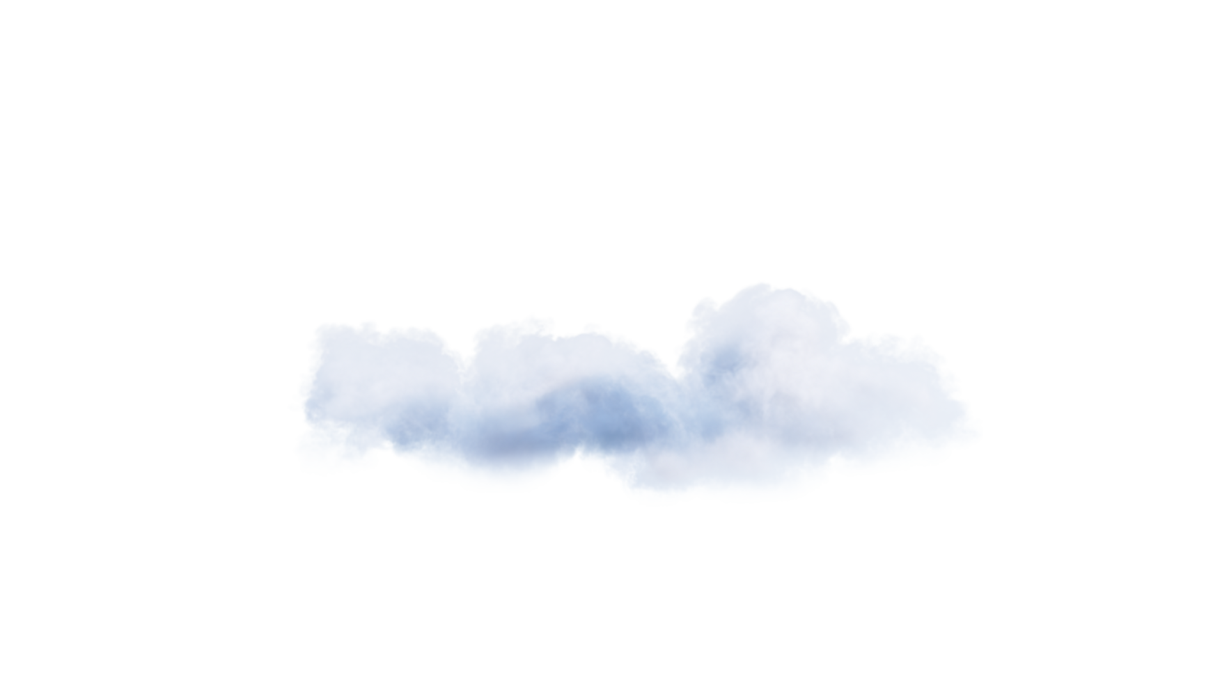 wit wolken PNG alfa. 3d illustratie