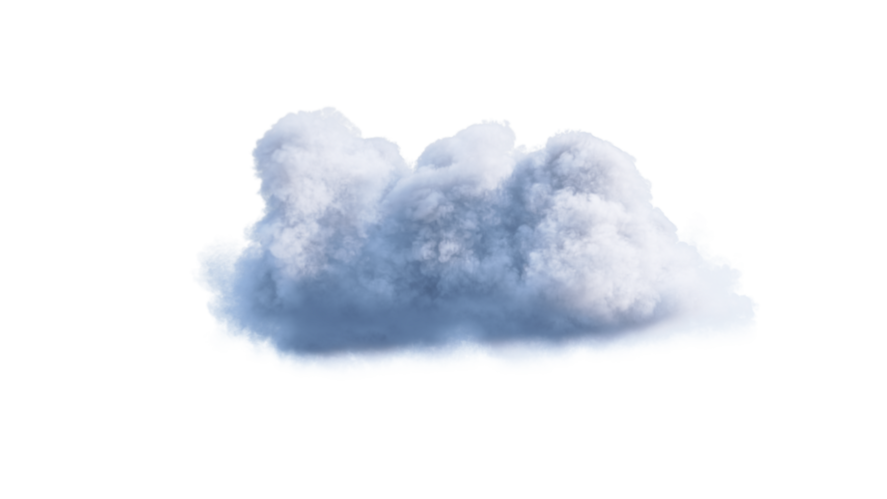 wit wolken PNG alfa. 3d illustratie