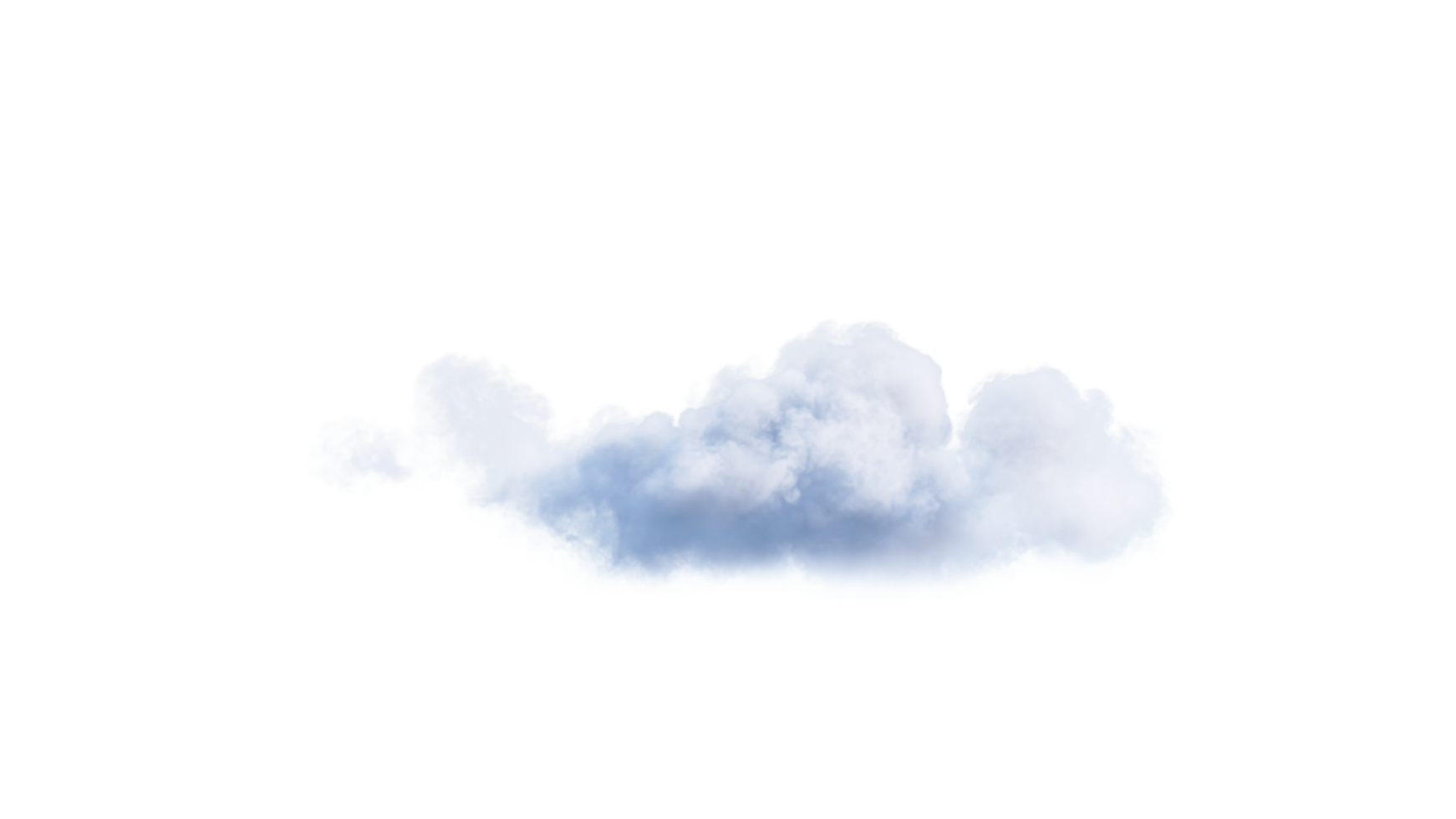 wit wolken PNG alfa. 3d illustratie