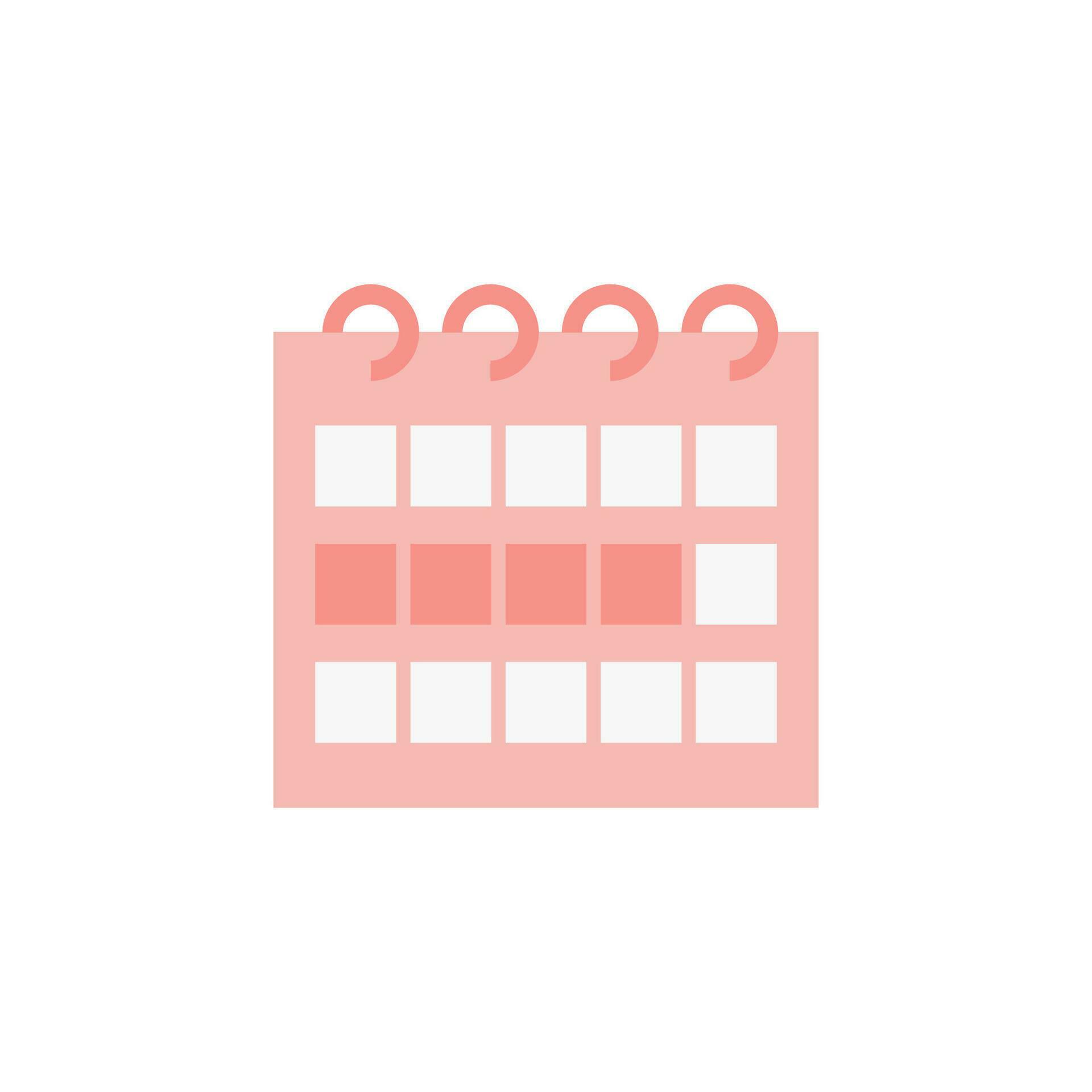 Calendar with marked fertile days of the menstrual cycle. Birth control