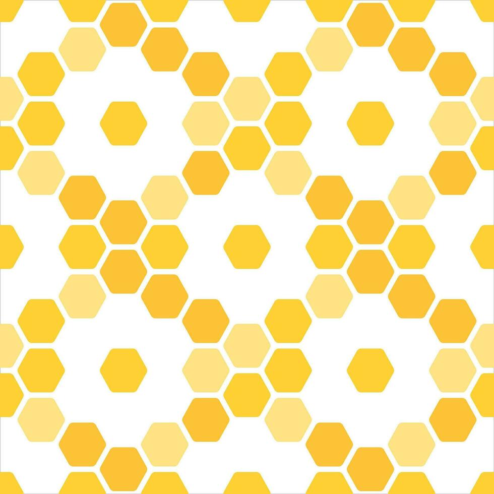 sin costura flor hexagonal patrón, Colmena panal forma, Moda geométrico diseño, modelo para fondo de pantalla, envase, tela, vestir, producción, impresión, vector ilustración