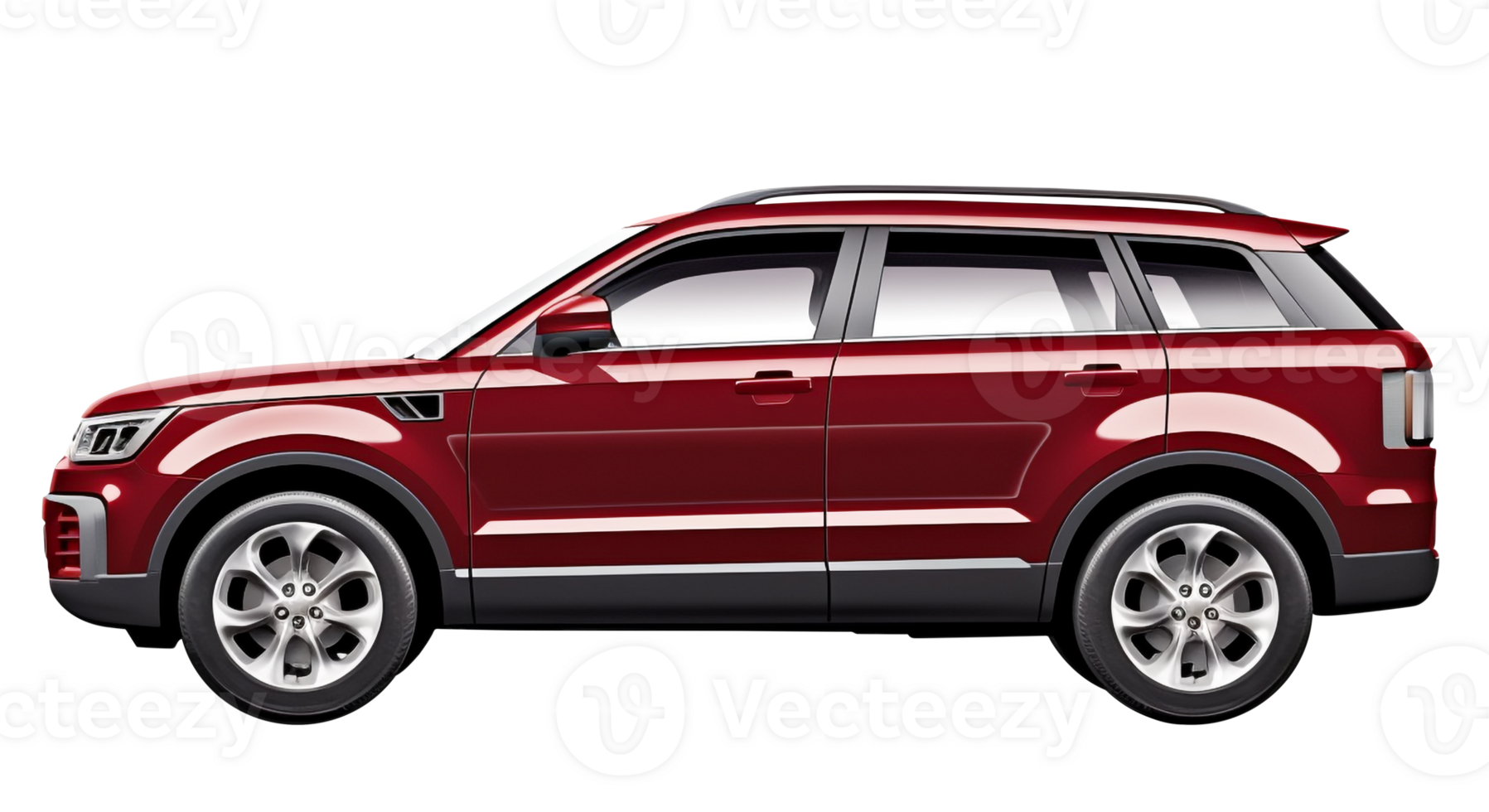 AI generated Car PNG Red Car PNG SUV Car PNG Sport Utility Vehicle PNG