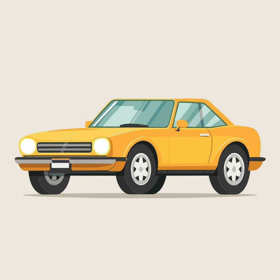 a cartoon car on a white background vector