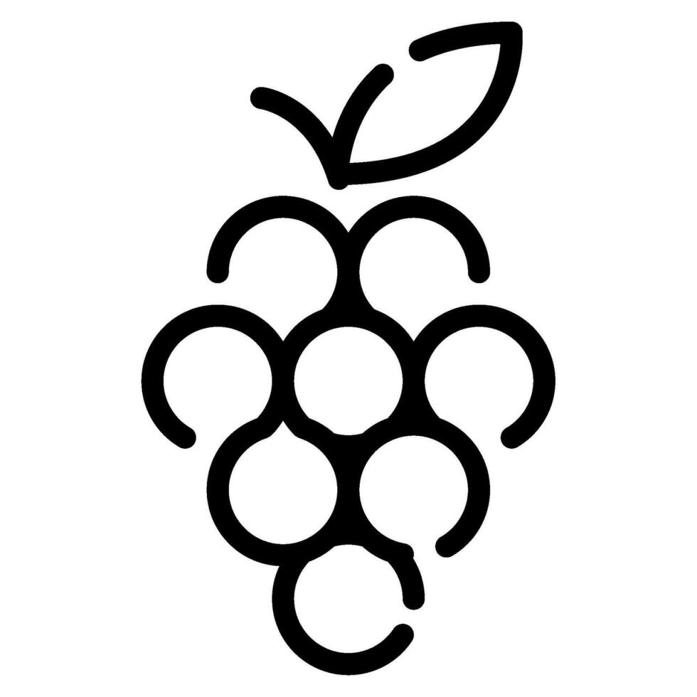 Grapes icon illustration for web, app, infographic, etc vector