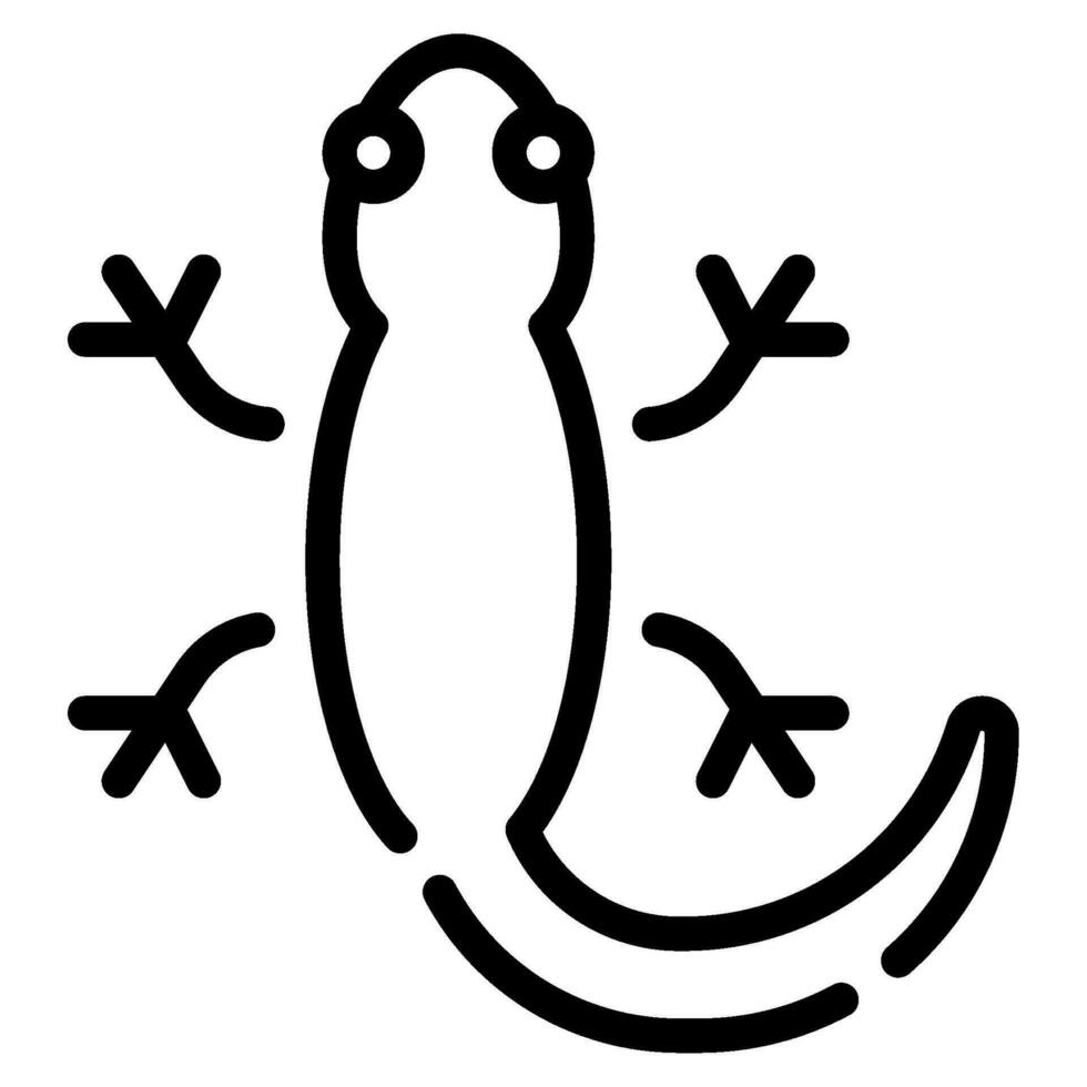 Gecko Icon Illustration for web, app, infographic, etc vector