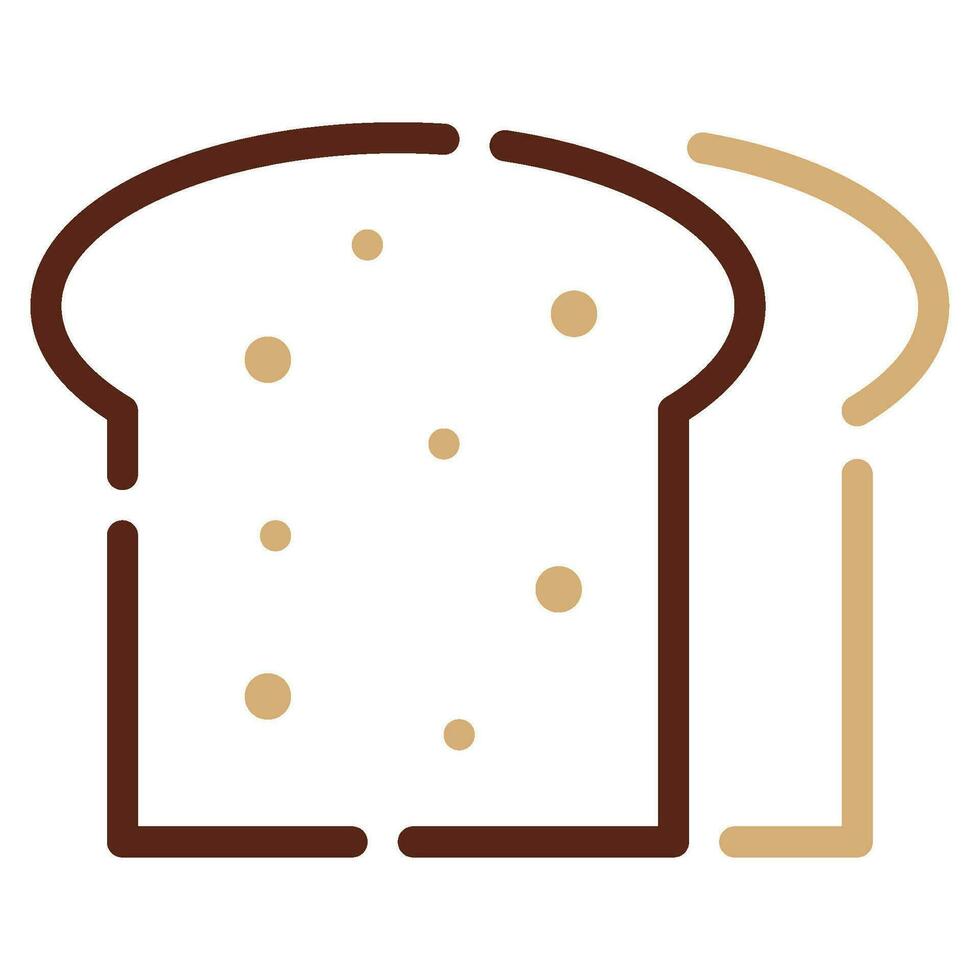 panadería icono ilustración para web, aplicación, infografía, etc vector