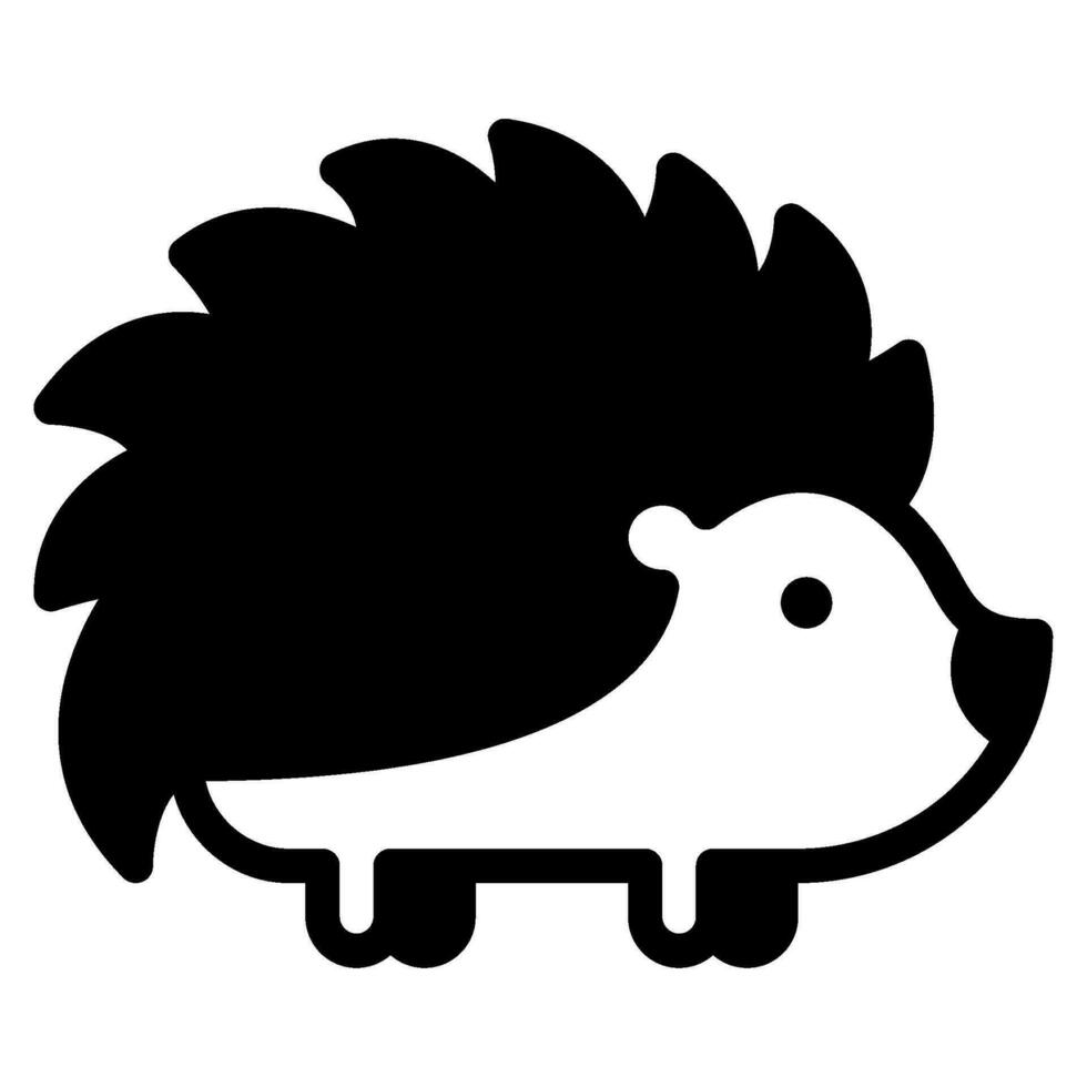 Hedgehog Icon Illustration for web, app, infographic, etc vector