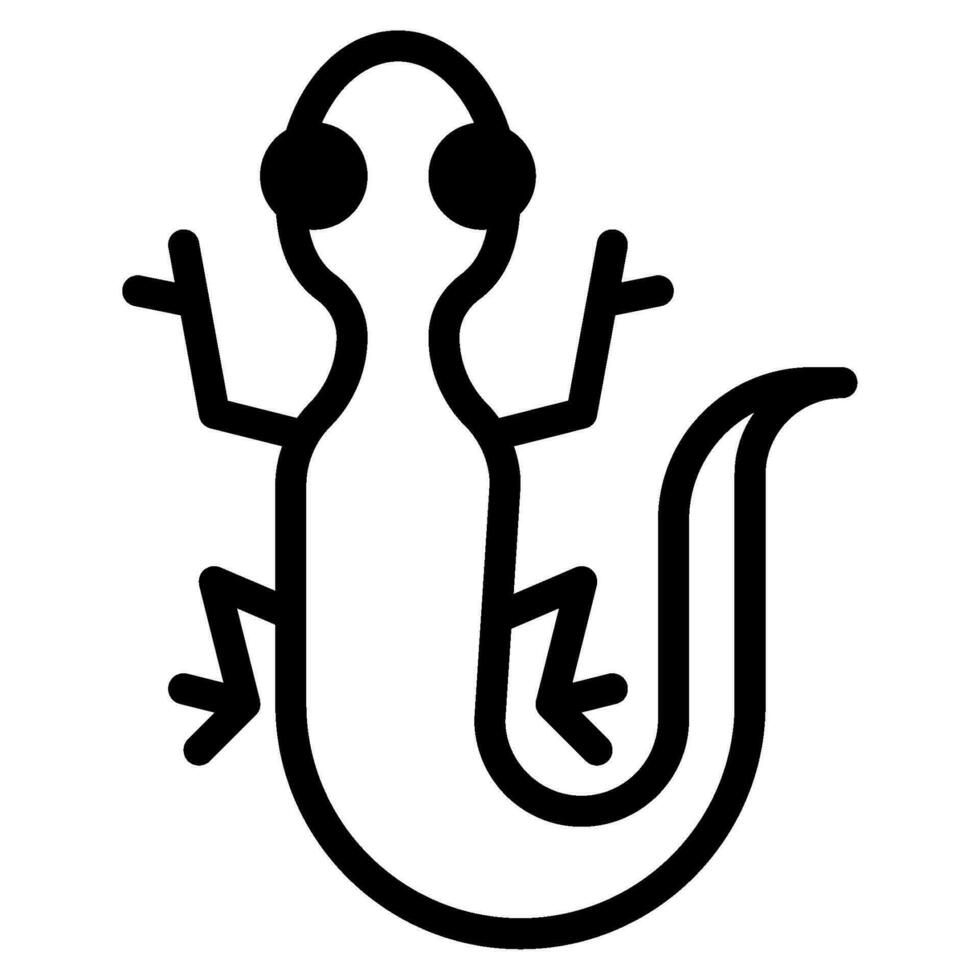 Lizard Icon Illustration for web, app, infographic, etc vector