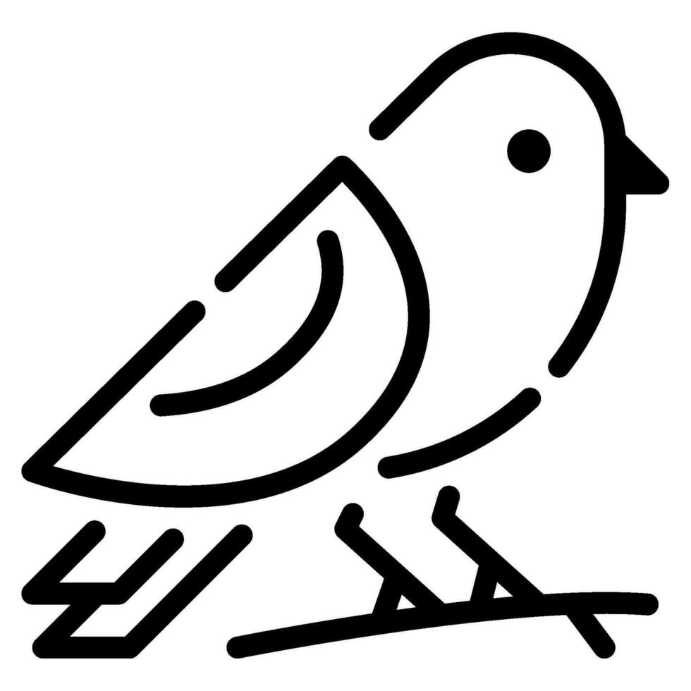 pájaro icono ilustración para web, aplicación, infografía, etc vector