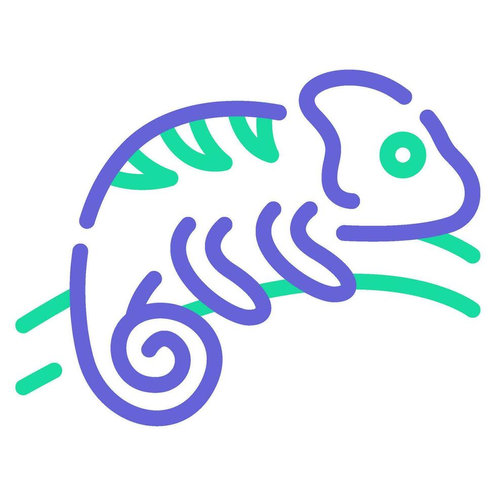 Chameleon Icon Illustration for web, app, infographic, etc vector