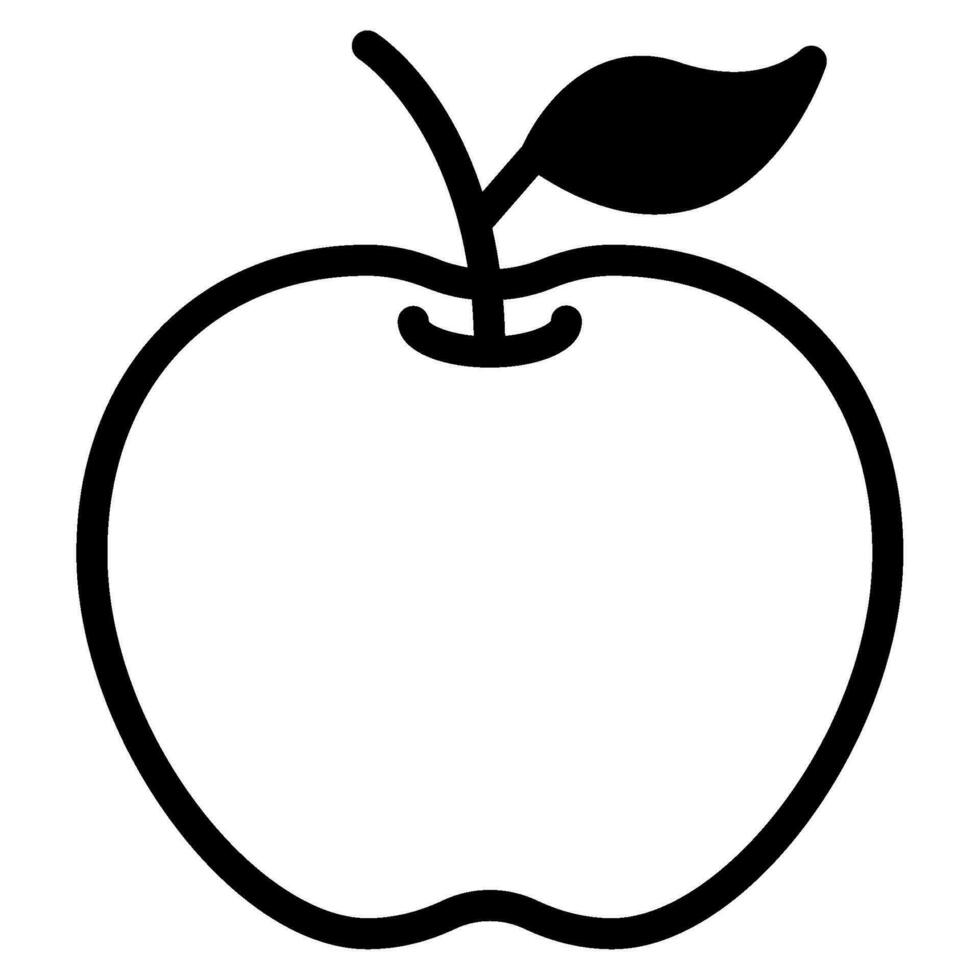 manzana icono ilustración para web, aplicación, infografía, etc vector