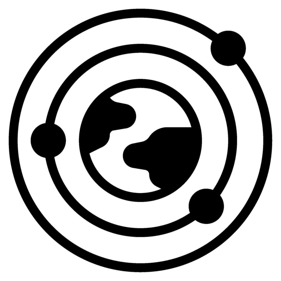 orbita icono ilustración para web, aplicación, infografía, etc vector
