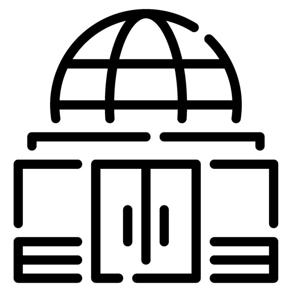 Planetarium Icon Illustration for web, app, infographic, etc vector