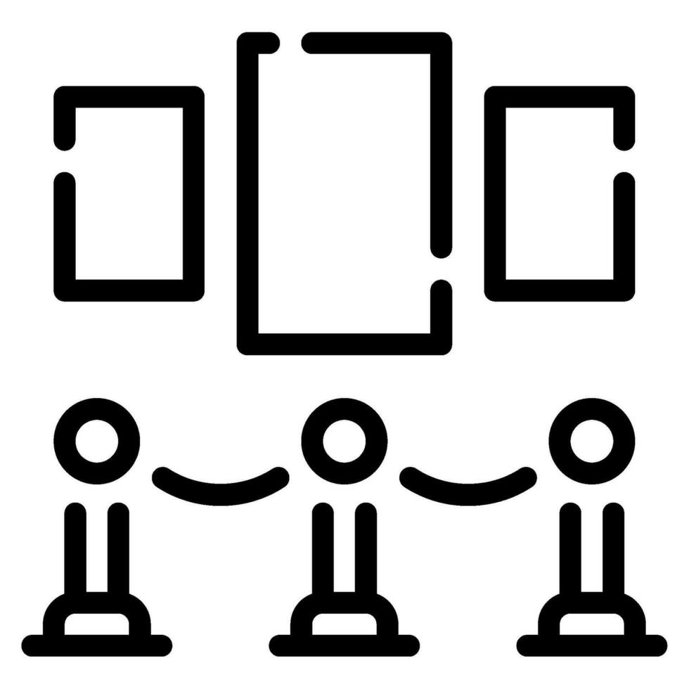 Exhibit Hall Icon Illustration for web, app, infographic, etc vector