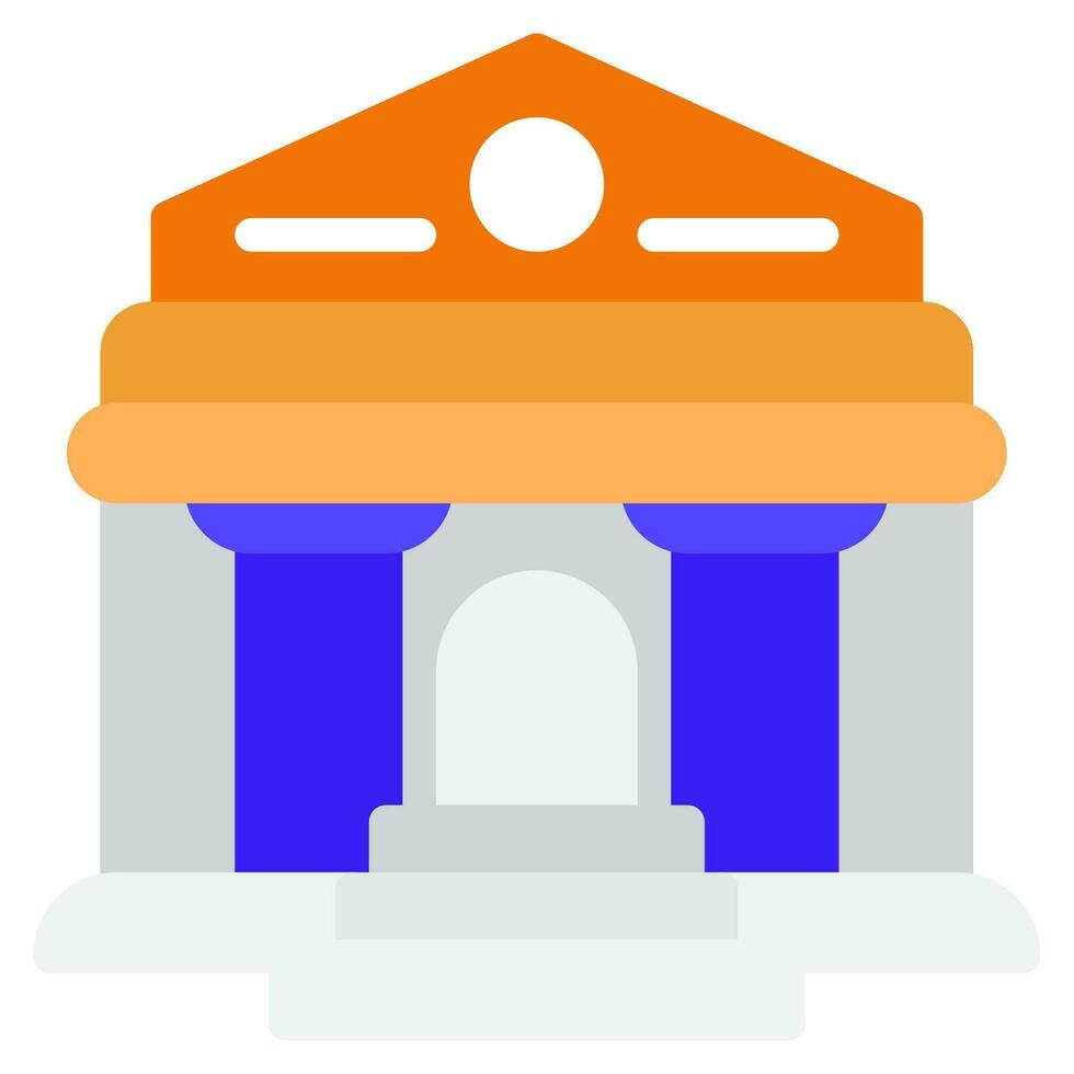 Museum Building Icon Illustration for web, app, infographic, etc vector