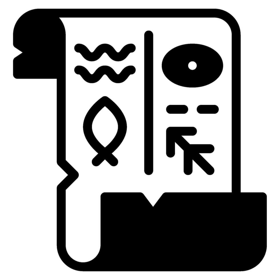 Hieroglyphics Icon Illustration for web, app, infographic, etc vector