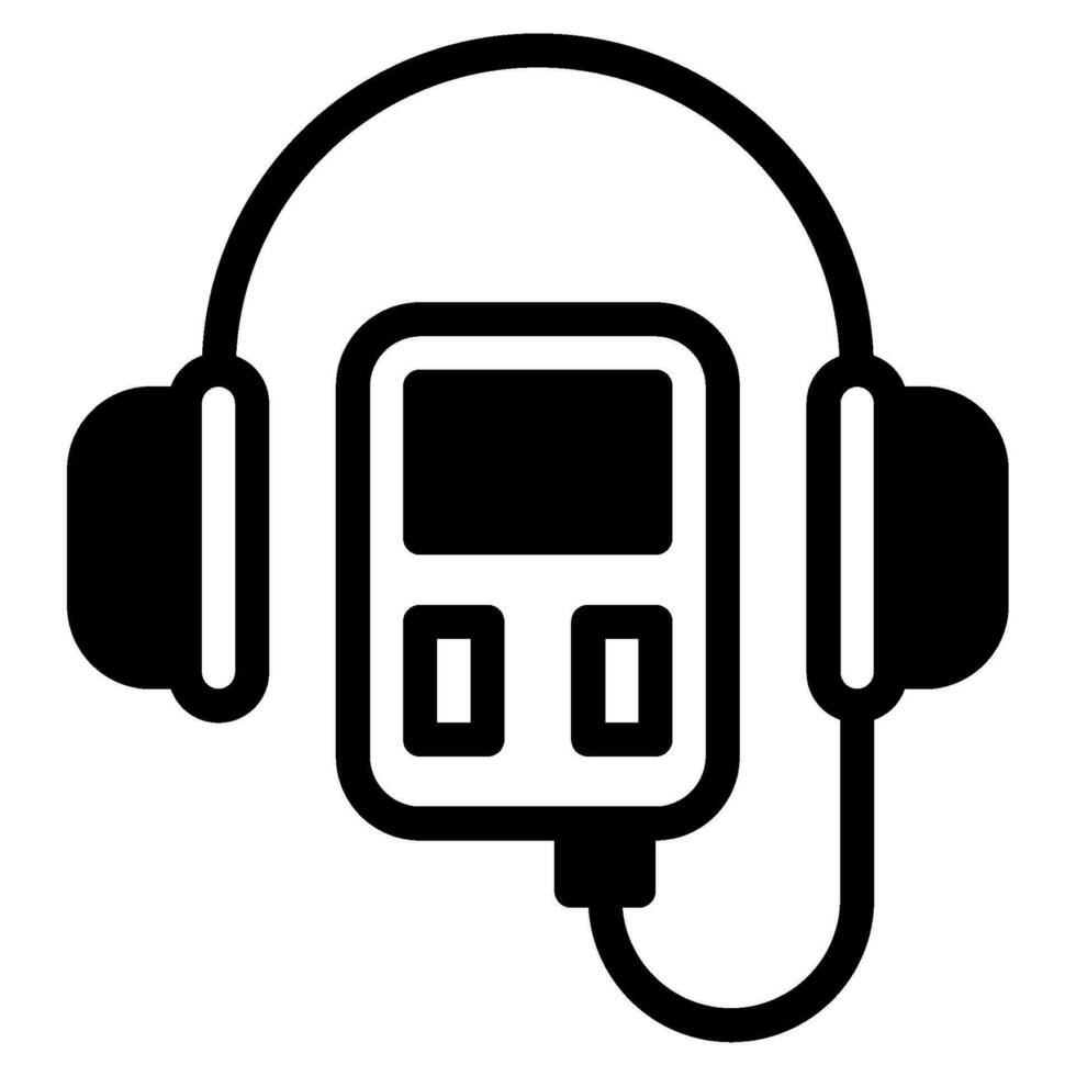 audio guía icono ilustración para web, aplicación, infografía, etc vector