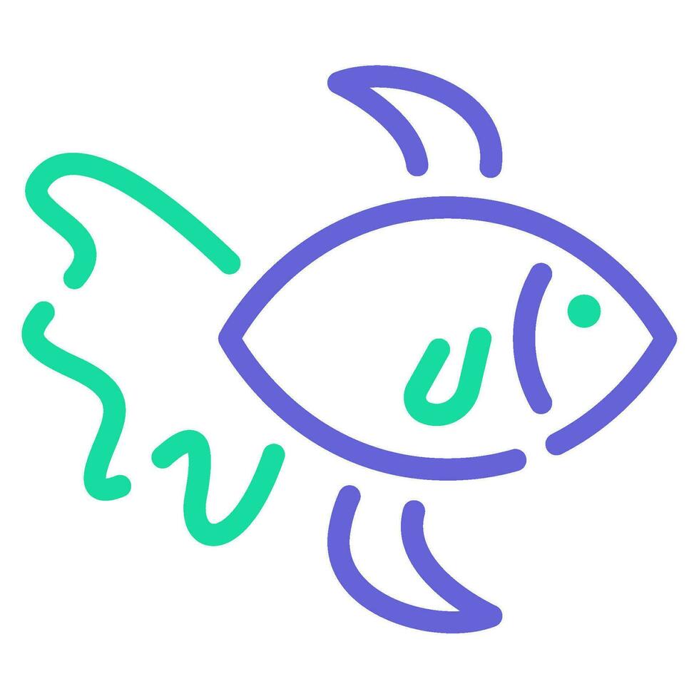 Goldfish Icon Illustration for web, app, infographic, etc vector