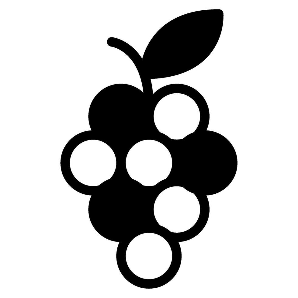 uvas icono ilustración para web, aplicación, infografía, etc vector