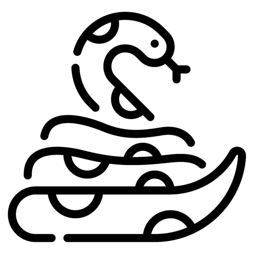 serpiente icono ilustración para web, aplicación, infografía, etc vector