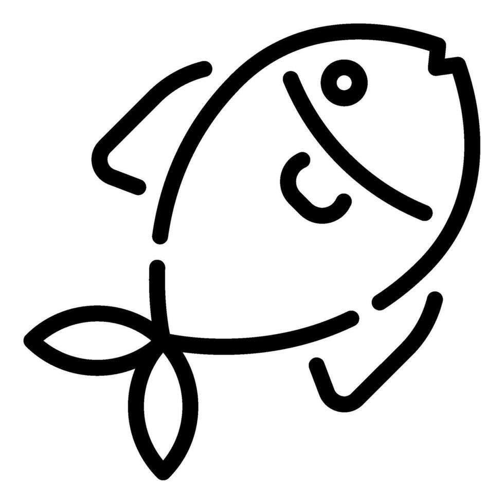 Fish Icon Illustration for web, app, infographic, etc vector