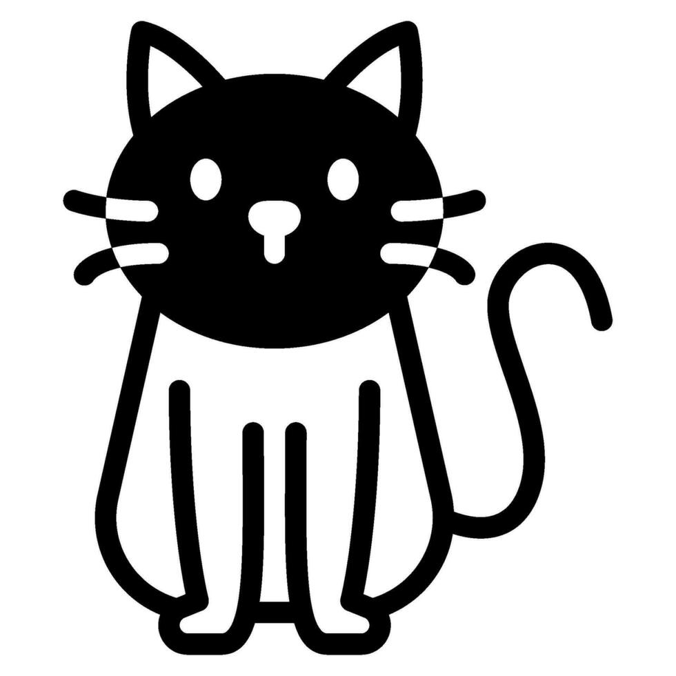 gato icono ilustración para web, aplicación, infografía, etc vector