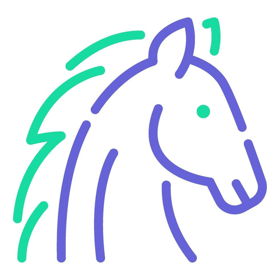 Horse Icon Illustration for web, app, infographic, etc vector