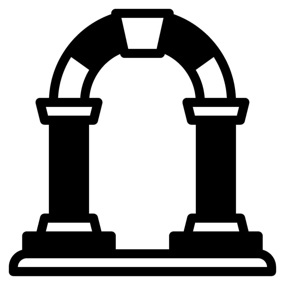 Archway Icon Illustration for web, app, infographic, etc vector