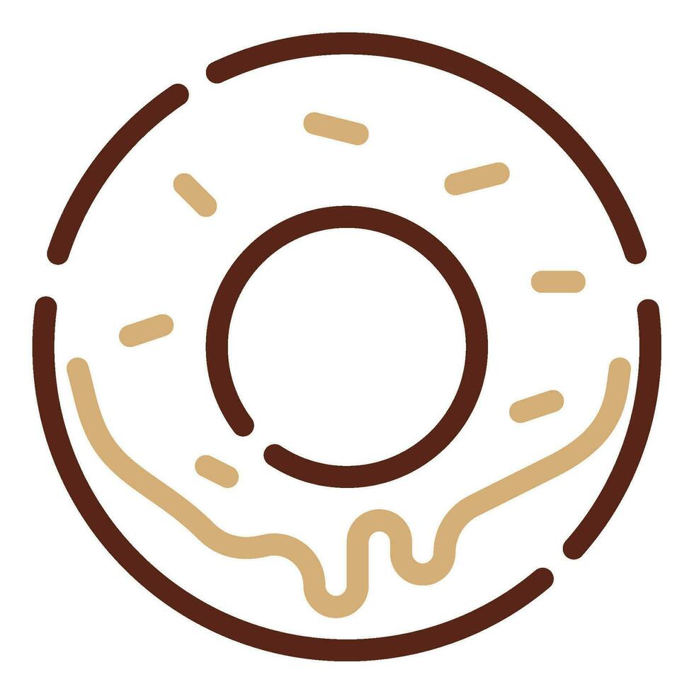 Doughnut icon illustration for web, app, infographic, etc vector