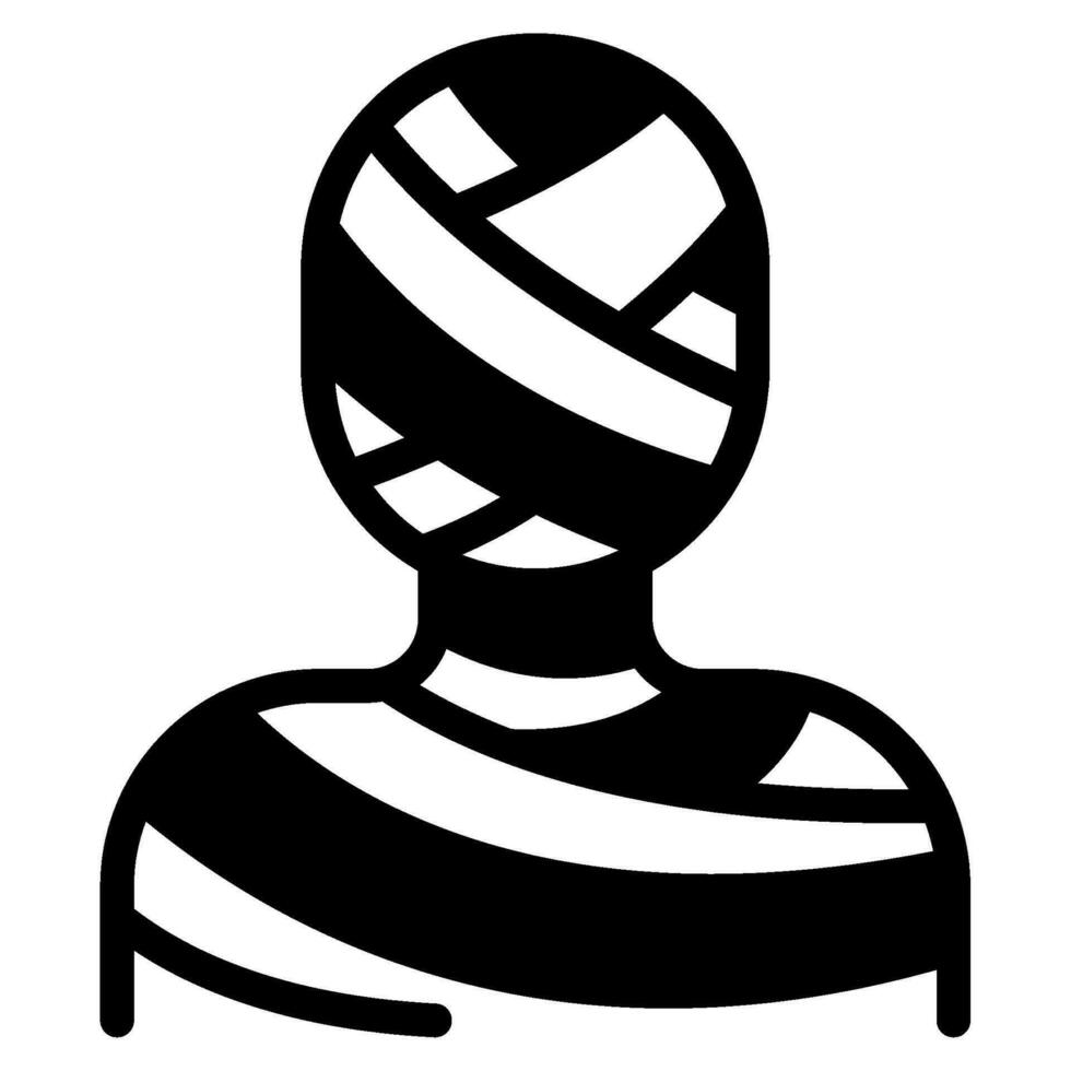 momia icono ilustración para web, aplicación, infografía, etc vector