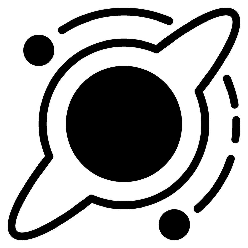 negro agujero icono ilustración para web, aplicación, infografía, etc vector