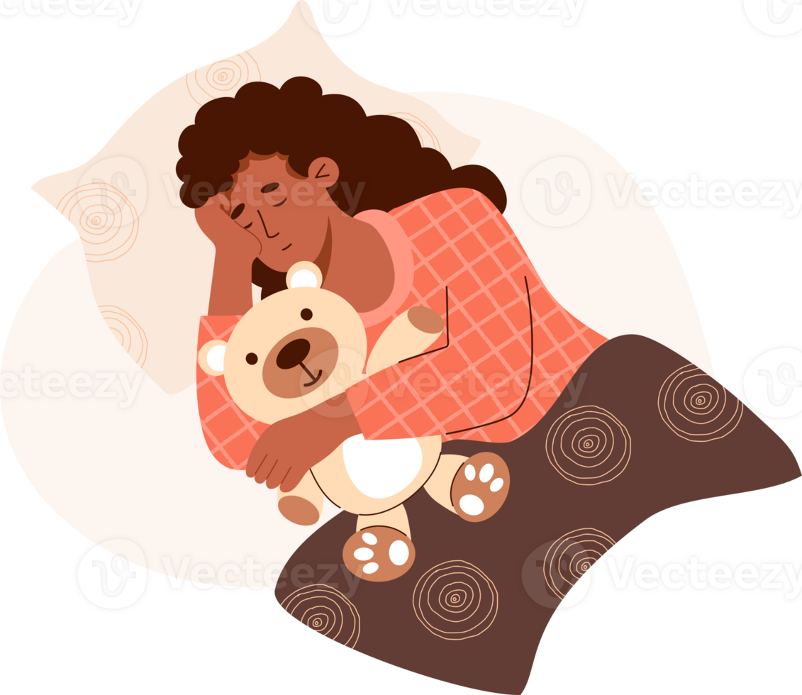 Sleeping Black Woman With Teddy Bear 36269087 PNG sleeping-black-woman-with-teddy-bear-36269087-png