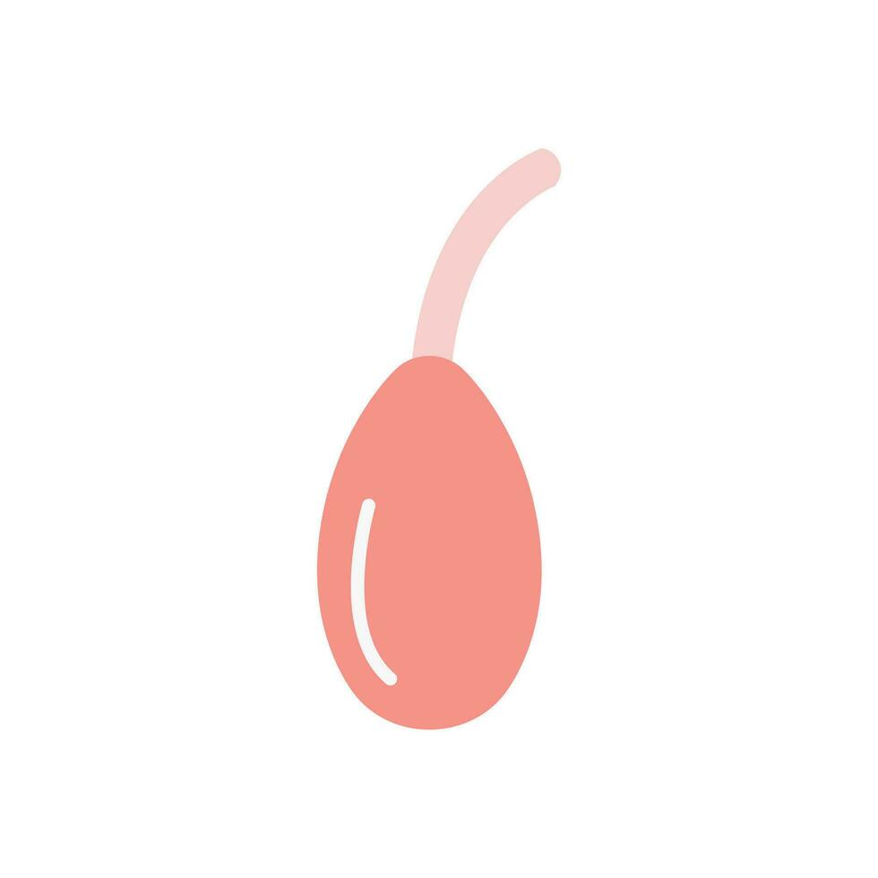 Contraception method vaginal douche or lavement. Medical enema for constipation or body detox. Ayurvedic cleansing tool. Flat colored vector icon.