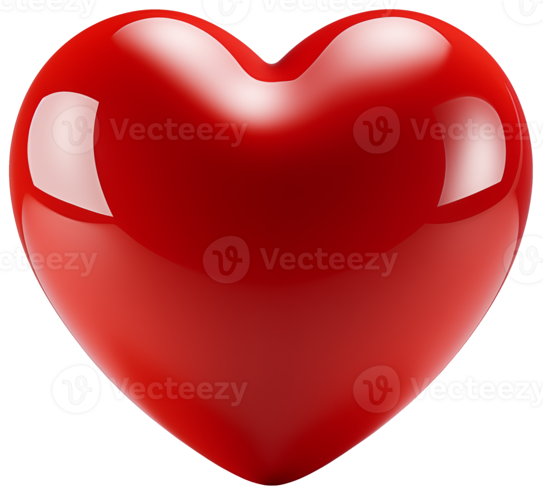 AI generated Hearts of different shapes, Valentine's day on a transparent background png