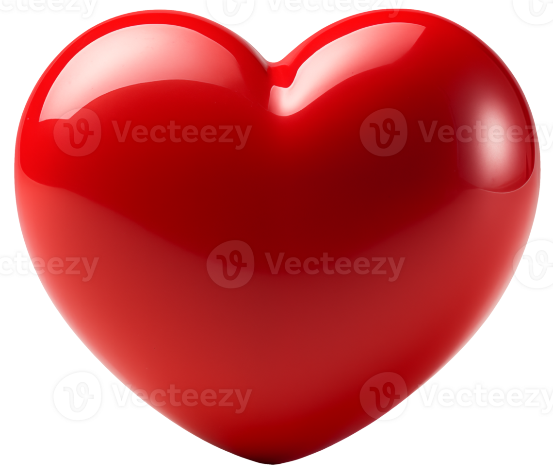 AI generated Hearts of different shapes, Valentine's day on a transparent background png