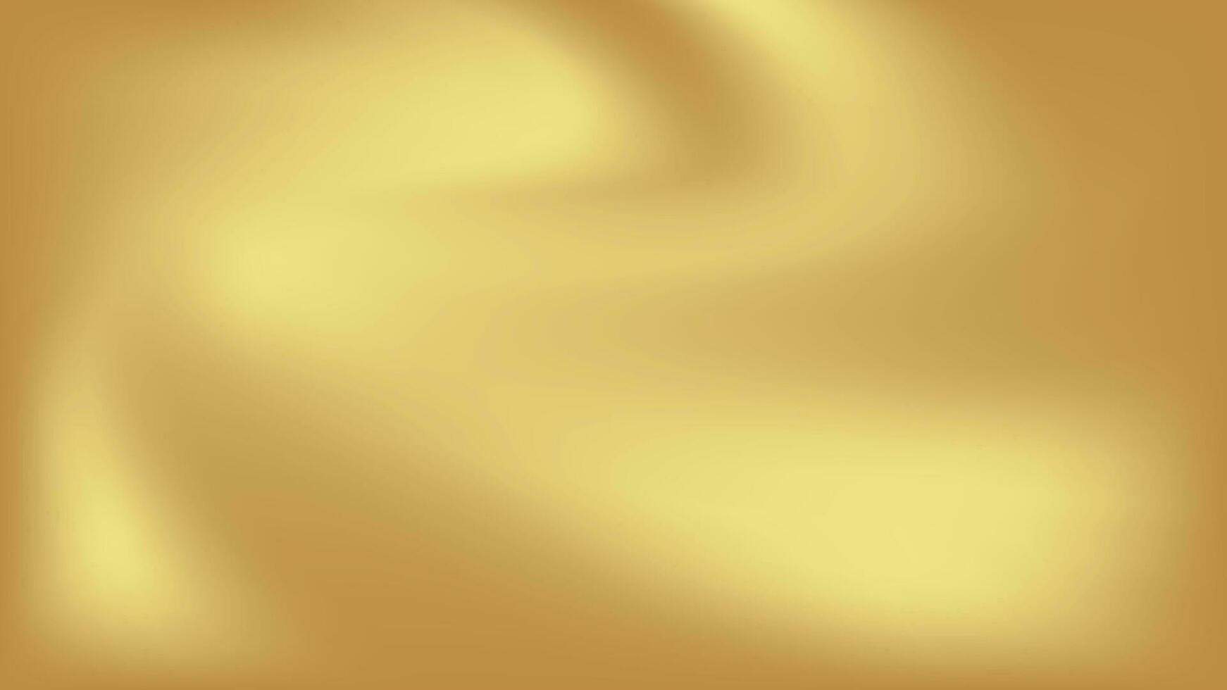 Gold abstract blurred gradient background. Vector illustration.