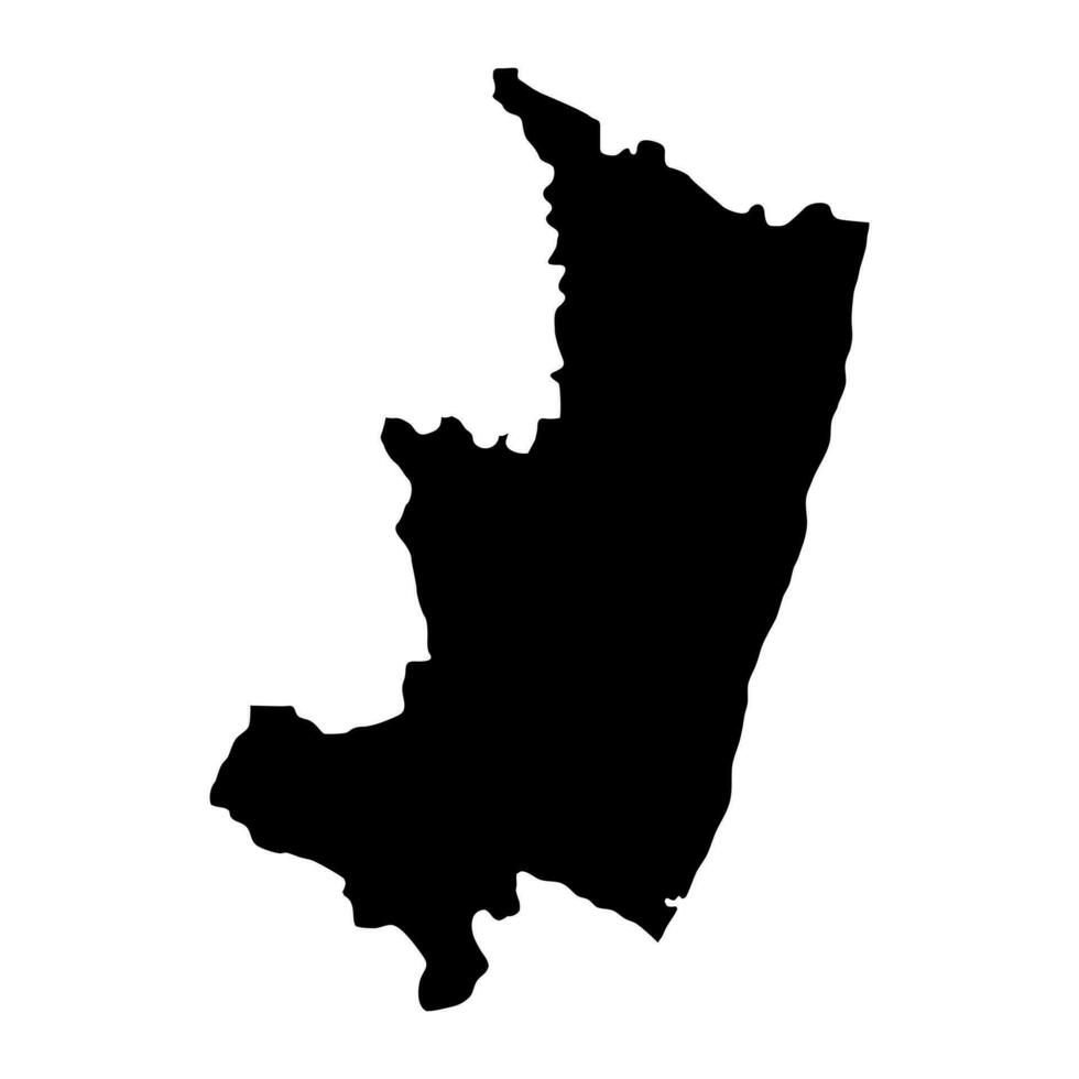 Atsimo Atsinanana region map, administrative division of Madagascar. Vector illustration.