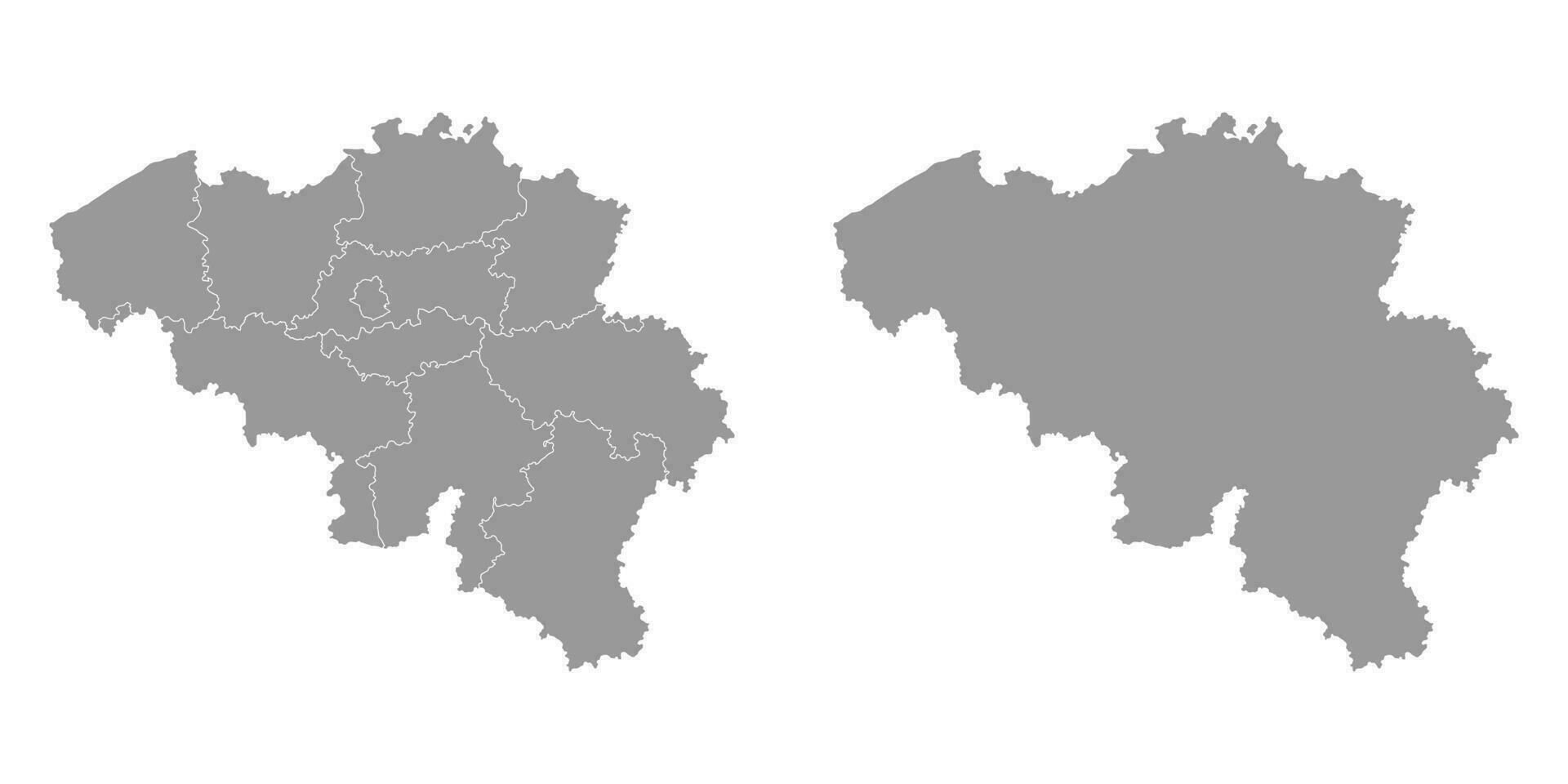 Belgium map with provinces. Vector illustration.